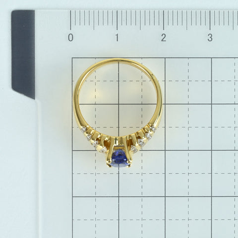 [Used] 18KYG SAPPHIRE Sapphire Ring 6.2g #11 