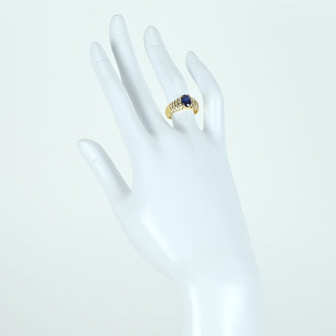 [Used] 18KYG SAPPHIRE Sapphire Ring 6.2g #11 