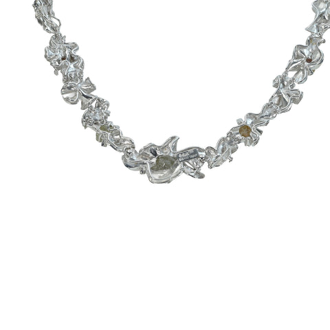 [Used] K18WG IROISHI colored stone necklace 13.647ct D1.08ct 60.6g 