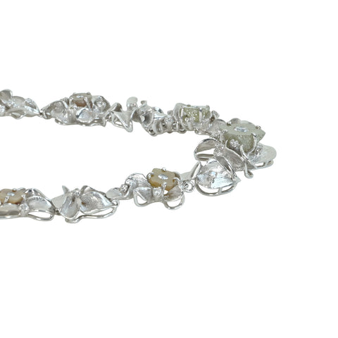 [Used] K18WG IROISHI colored stone necklace 13.647ct D1.08ct 60.6g 