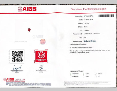 【中古】K18PG RUBY非加熱ルビーペンダントネックレス R3.27ct D2.60ct AIGSピジョンブラッド鑑別書 10.5g