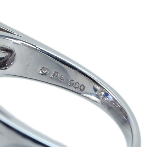 【中古】MIKIMOTO ミキモト PT900 SAPPHIRE RING スリランカ産非加熱サファイアリング S3.78ct D2.13ct GIA鑑別書 12.3g ＃13.5 ONE PRICE
