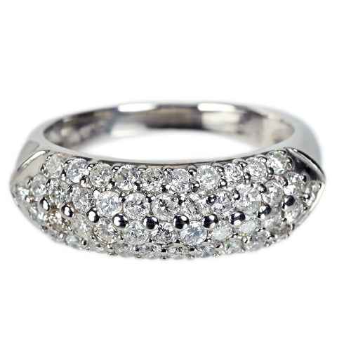 【中古】 PT900 DIAMOND ダイヤモンド リング RING D1.00ct 鑑別 8.2g