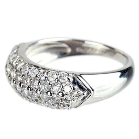 【中古】 PT900 DIAMOND ダイヤモンド リング RING D1.00ct 鑑別 8.2g