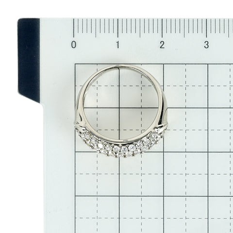 【中古】 PT900 DIAMOND ダイヤモンド リング RING D1.00ct 鑑別 8.2g