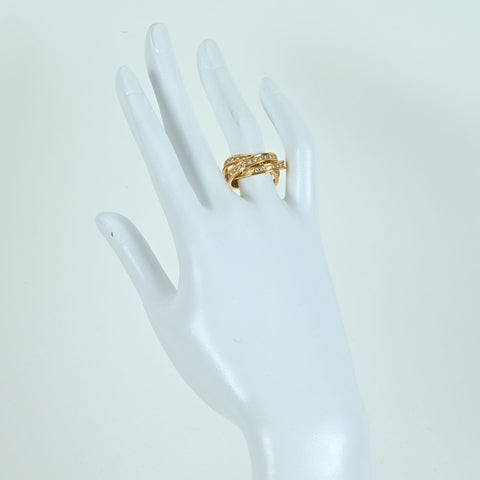【中古】K18YG DIAMOND RING 3連ダイヤモンドエタニティリング D1.19ct 10.3g #10