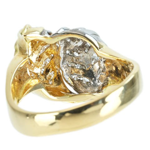 【中古】K18YG/K18WG DIAMOND RING ダイヤモンドリング D0.69ct 9.4g #20
