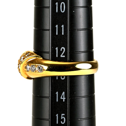 【中古】POLA ポーラ K18YGダイヤモンドリング D0.38ct 5.4g #13