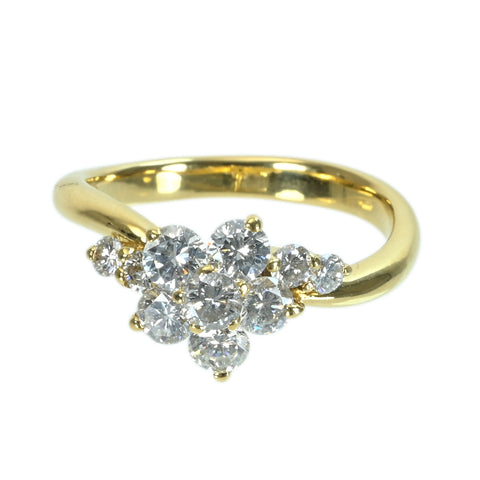 【中古】K18YG DIAMONDダイヤモンドリング D1.00ct 4.0g #11