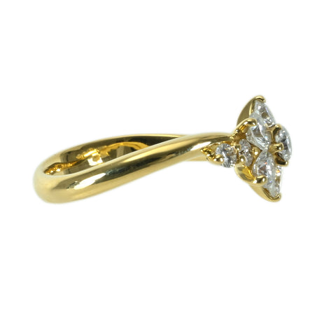 【中古】K18YG DIAMONDダイヤモンドリング D1.00ct 4.0g #11