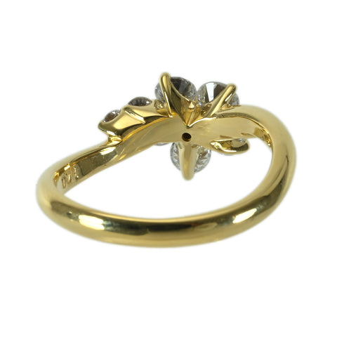 【中古】K18YG DIAMONDダイヤモンドリング D1.00ct 4.0g #11