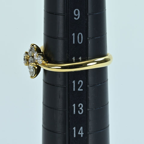 【中古】K18YG DIAMONDダイヤモンドリング D1.00ct 4.0g #11