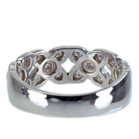 【中古】K18WG DIAMOND RING ダイヤモンドリング D0.24ct 6.2g #14.5