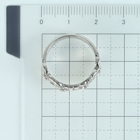 【中古】K18WG DIAMOND RING ダイヤモンドリング D0.24ct 6.2g #14.5