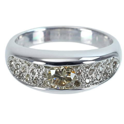 【中古】K18WG DIAMONDダイヤモンドリング D0.60ct 6.1g #11