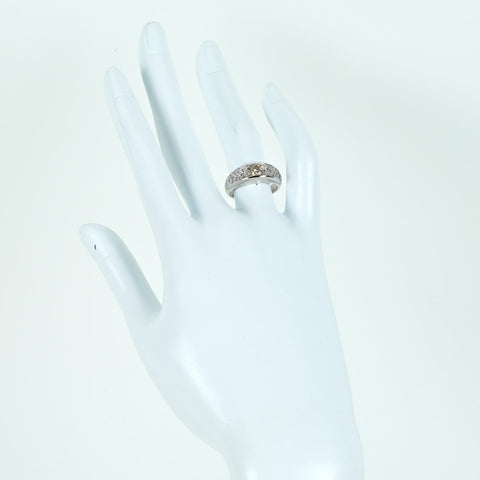 【中古】K18WG DIAMONDダイヤモンドリング D0.60ct 6.1g #11