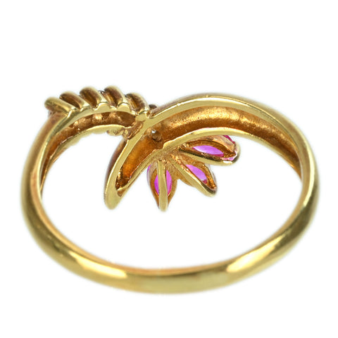 [Pre-owned] K18YG RUBY RING Ruby Ring R0.27ct D0.10ct 3.0g #14 