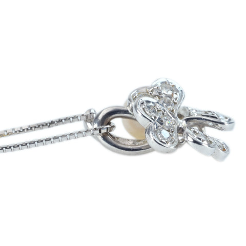 【中古】MIKIMOTOミキモト K18WG AKOYA PEARL NECKLACE アコヤパールペンダントネックレス P5.0mm 3.8g ONE PRICE