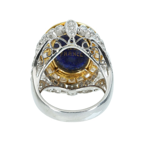 【中古】梶光夫 K18/PT900 エマーユ DIAMONDリング D2.64ct 16.8g #14.5 BOX/証明書 ONE PRICE　