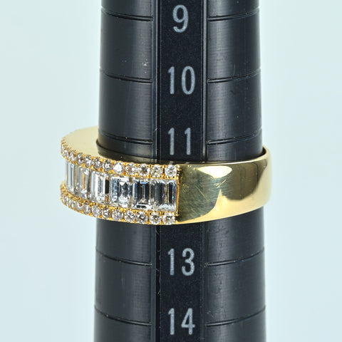 【中古】K18YG DIAMOND RING ダイヤモンドリング D2.18ct 5.8g #11.5