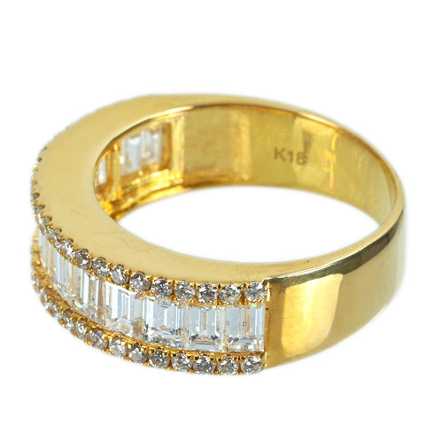 【中古】K18YG DIAMOND RING ダイヤモンドリング D2.18ct 5.8g #11.5
