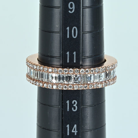 [Used] K18PG DIAMOND RING Diamond Full Eternity Ring D3.04ct 6.7g #12 