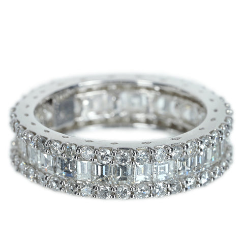 【中古】K18WG DIAMOND ダイヤモンド フルエタニティリング D3.25ct 4.8g #13