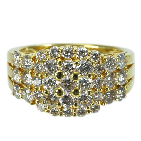 [Used] K18YG DIAMOND RING Diamond Ring D2.50ct 6.5g #12