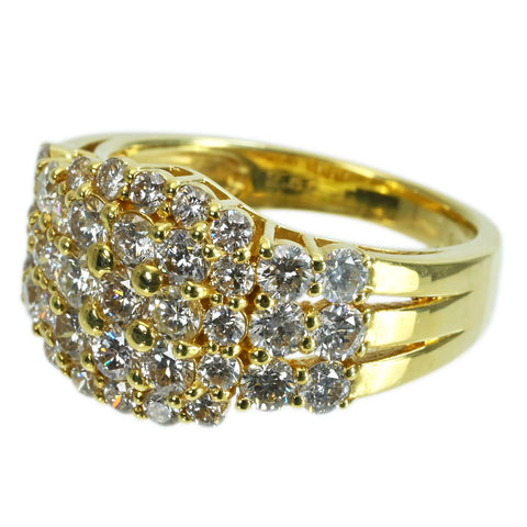 [Used] K18YG DIAMOND RING Diamond Ring D2.50ct 6.5g #12