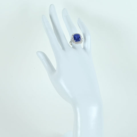 【中古】K18WG SAPPHIREスリランカ産 非加熱サファイアリング S11.53ct D1.78ct GRSロイヤルブルー鑑別書 10.0g #13