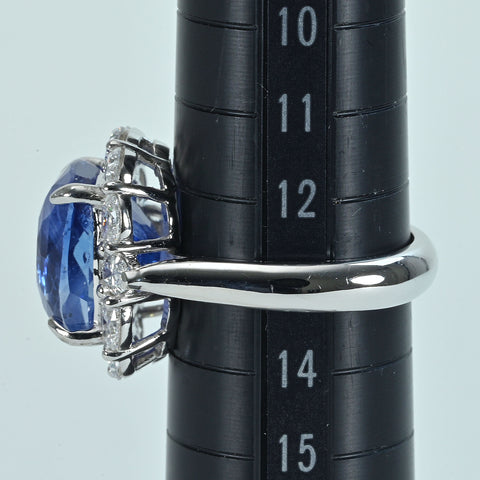 【中古】K18WG SAPPHIREスリランカ産 非加熱サファイアリング S11.53ct D1.78ct GRSロイヤルブルー鑑別書 10.0g #13