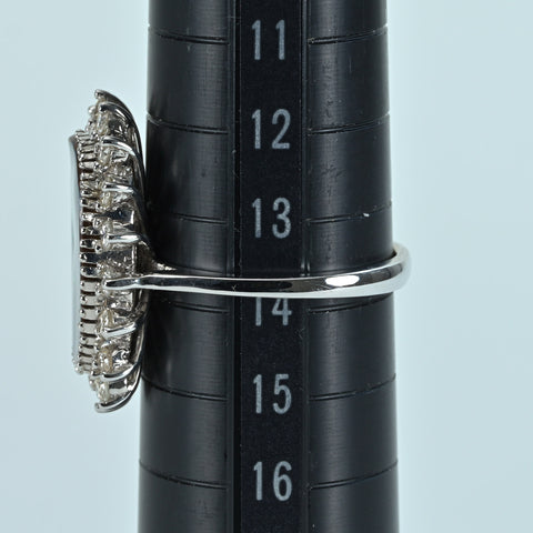 【中古】K18WG BOULDER OPAL RING ボルダーオパールリング OP5.46ct D0.61ct 6.4g #14