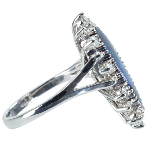 【中古】K18WG BOULDER OPAL RING  ボルダーオパールリング OP4.09ct D0.51ct 6.7ｇ #13