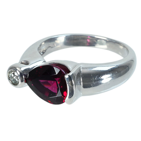 【中古】TASAKI タサキ PT900 GARNET RING ガーネットリング G2.79ct D0.09ct 10.7g #12.5 ONE PRICE