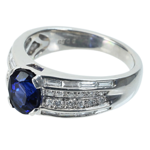 【中古】PT900 SAPPHIRE RING  サファイアリング S1.84ct D0.53ct 8.3g #14