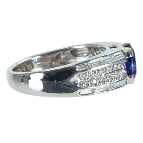 【中古】PT900 SAPPHIRE RING  サファイアリング S1.84ct D0.53ct 8.3g #14