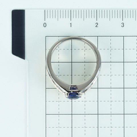 【中古】PT900 SAPPHIRE RING  サファイアリング S1.84ct D0.53ct 8.3g #14