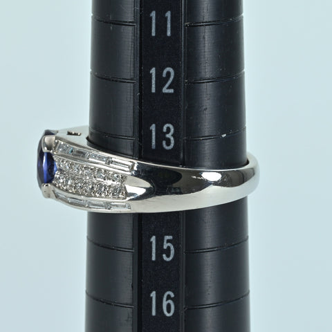 【中古】PT900 SAPPHIRE RING  サファイアリング S1.84ct D0.53ct 8.3g #14