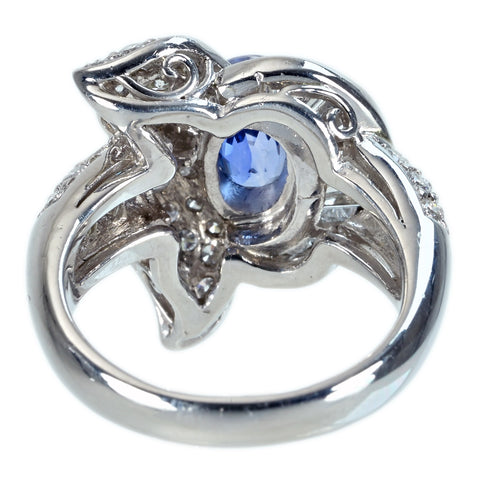 [Used] PT900 SAPPHIRE RING Sapphire Ring S2.57ct D1.51ct 14.3g #15 