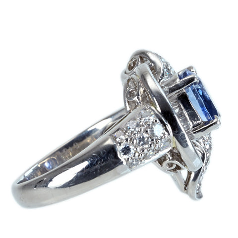 [Used] PT900 SAPPHIRE RING Sapphire Ring S2.57ct D1.51ct 14.3g #15 