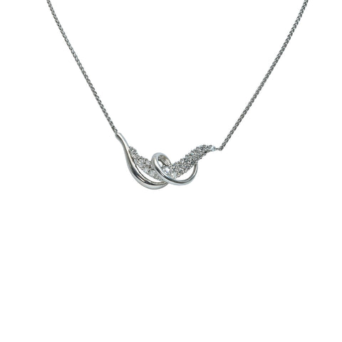 [Pre-owned] HOSEHESS K18WG DIAMOND Pendant Necklace D2.08ct 12.9g ONE PRICE 