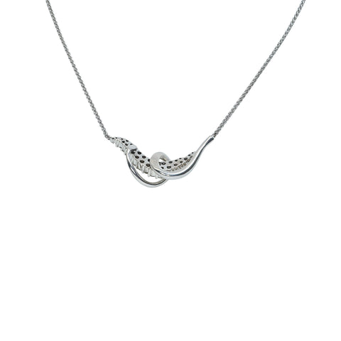 [Pre-owned] HOSEHESS K18WG DIAMOND Pendant Necklace D2.08ct 12.9g ONE PRICE 