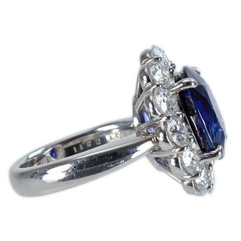 【中古】PT900 SAPPHIRE RING マダガスカル産サファイアリング S8.11ct D3.11ct GIA鑑別書 18.7g #13