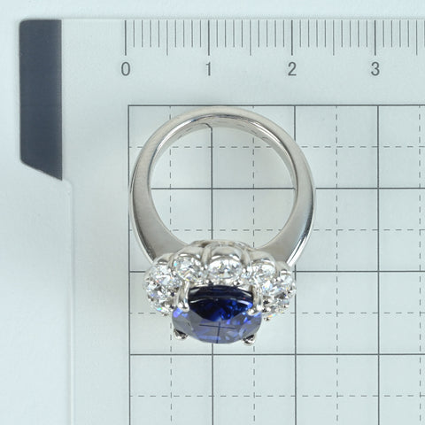【中古】PT900 SAPPHIRE RING マダガスカル産サファイアリング S8.11ct D3.11ct GIA鑑別書 18.7g #13