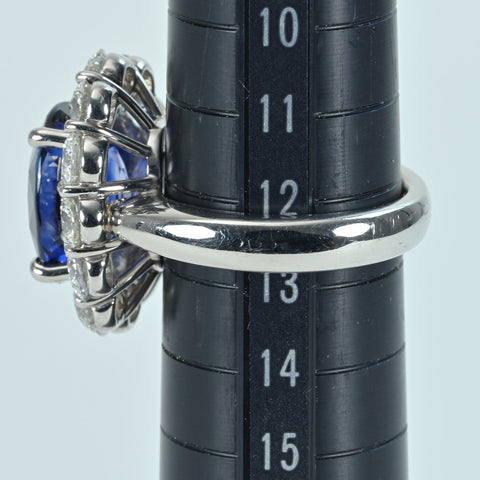 【中古】PT900 SAPPHIRE RING マダガスカル産サファイアリング S8.11ct D3.11ct GIA鑑別書 18.7g #13