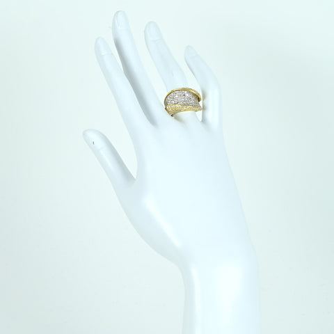 【中古】PT900/K18YG DIAMOND RING ダイヤモンドリング D3.00ct 13.8g #12