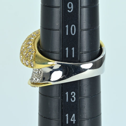 【中古】PT900/K18YG DIAMOND RING ダイヤモンドリング D3.00ct 13.8g #12