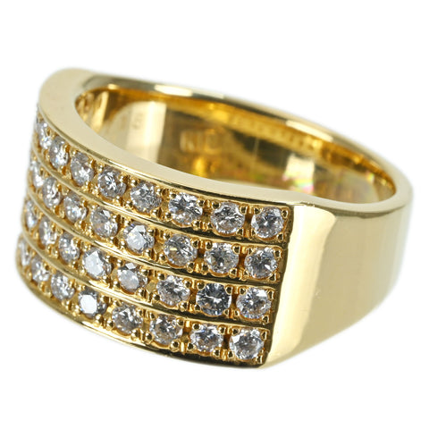 【中古】 K18YG DIAMOND RING ダイヤモンドリング D1.18ct 12.3g #15.5