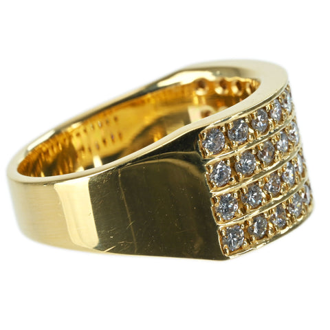 【中古】 K18YG DIAMOND RING ダイヤモンドリング D1.18ct 12.3g #15.5