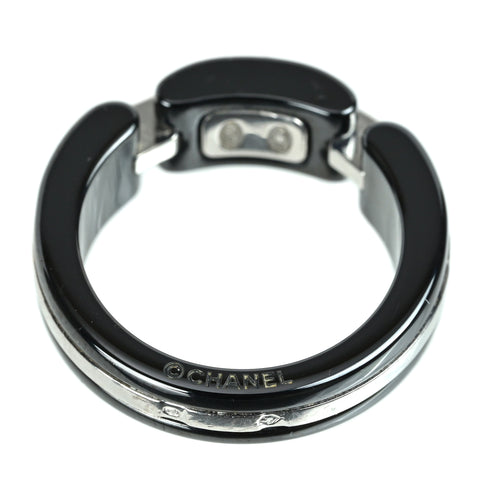 【中古】CHANEL シャネル ULTRA  ウルトラ K18WG/ブラックセラミック ダイヤモンドリング 6.9g #14
